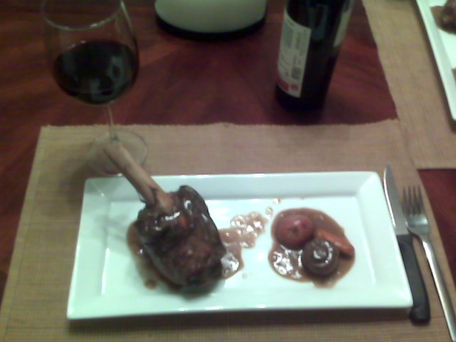 Malbec Braised Veal Shank  